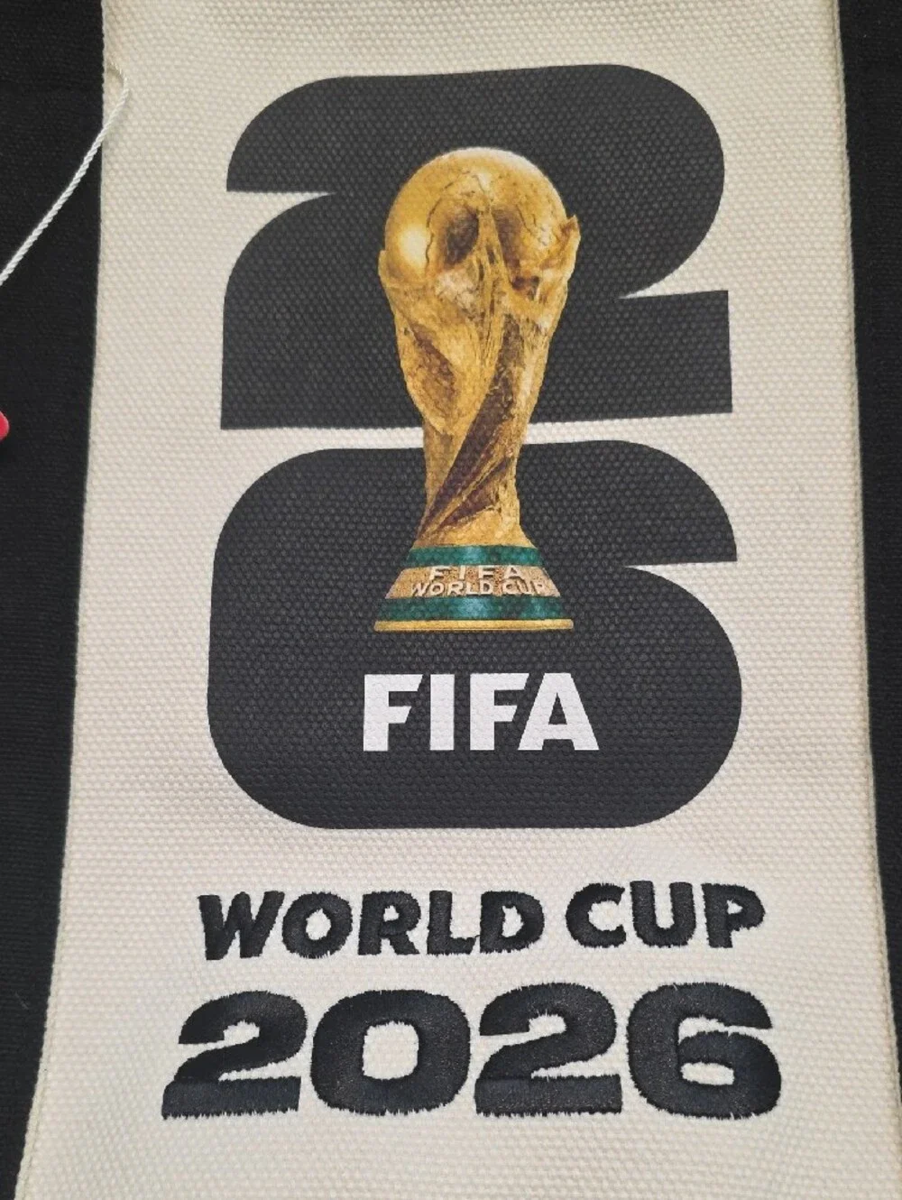 FIFA World Cup 2026 Canvas Tote Bag - White & Green